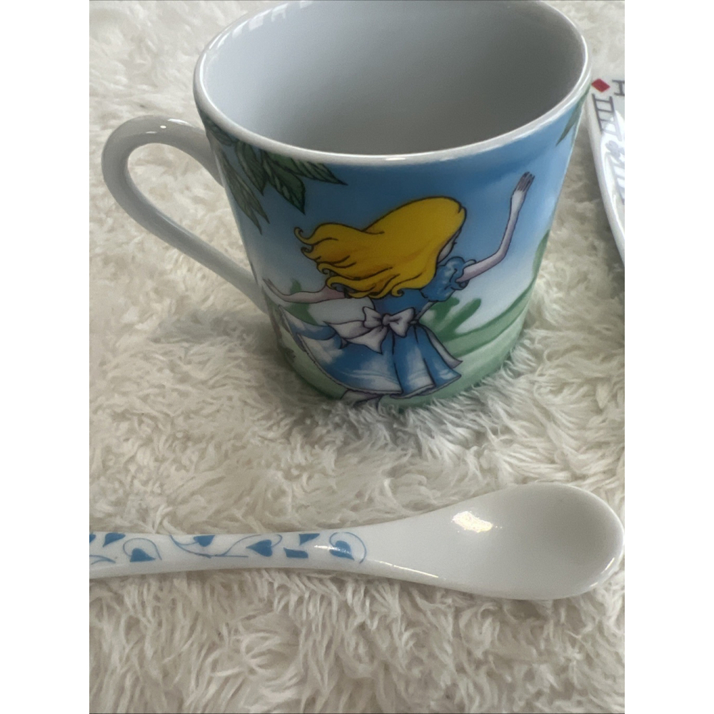 2010 Alice In Wonderland Tea Party 2 Teacups, Saucers, Spoons By Paul Cardew - Picture 6 of 16